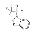 1-(三氟甲烷磺酰基)-1H-苯并三唑结构式