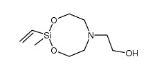 2-methyl-2-vinyl-6-(2-hydroxyethyl)-1,3,6,2-dioxazasilocane结构式