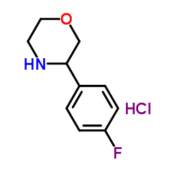3-(4-FLUOROPHENYL) MORPHOLINE HYDROCHLORIDE Structure