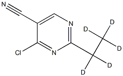 4-Chloro-5-cyano-2-(ethyl-d5)-pyrimidine structure