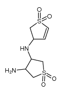 N-(1,1-dioxo-2,3-dihydro-1λ6-[3]thienyl)-1,1-dioxo-tetrahydro-1λ6-thiophene-3,4-diyldiamine结构式