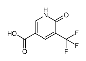 6-Oxo-5-(trifluoromethyl)-1,6-dihydropyridine-3-carboxylicacid Structure