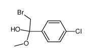 4-chloro-α-bromoacetophenone methyl hemiacetal Structure