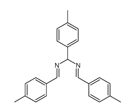 1,3,5-tris(4-methylphenyl)-2,4-diazapenta-1,4-diene结构式