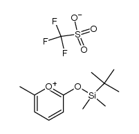 2-[(tert-butyldimethylsilyl)oxy]-6-methylpyrylium trifluoromethanesulfonate结构式