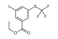 Ethyl 3-iodo-5-[(trifluoromethyl)sulfanyl]benzoate Structure