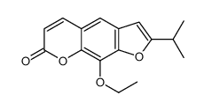 9-ethoxy-2-propan-2-ylfuro[3,2-g]chromen-7-one结构式