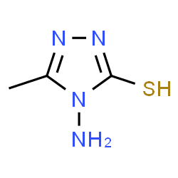 4H-1,2,4-Triazole-3-thiol,4-amino-5-methyl-(9CI)结构式
