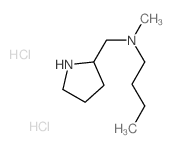 N-Methyl-N-(2-pyrrolidinylmethyl)-1-butanamine dihydrochloride结构式