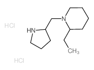 2-Ethyl-1-(2-pyrrolidinylmethyl)piperidine dihydrochloride结构式