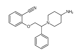 2-(2-(4-AMINOPIPERIDIN-1-YL)-2-PHENYLETHOXY)BENZONITRILE Structure