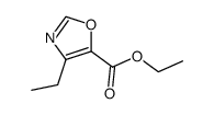 4-Ethyl-oxazole-5-carboxylic acid ethyl ester结构式