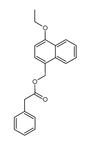 4-ethoxy-1-naphthylmethyl phenylacetate结构式