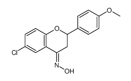 6-chloro-2-(4-methoxyphenyl)chroman-4-one oxime Structure