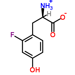 (2R)-2-Ammonio-3-(2-fluoro-4-hydroxyphenyl)propanoate Structure