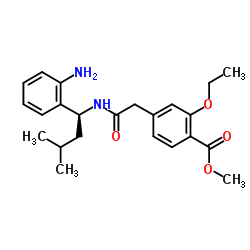 2-Despiperidyl-2-amino Repaglinide Methyl Ester结构式