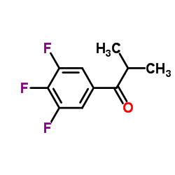 2-Methyl-1-(3,4,5-trifluorophenyl)-1-propanone结构式