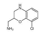 dihydro-8-chloro-2H-1,4-benzoxazine-2-methanamine结构式