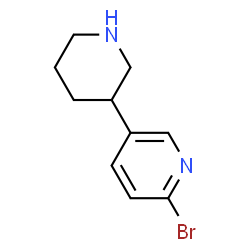 2-bromo-5-(piperidin-3-yl)pyridine Structure