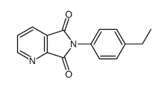 6-(4-ethylphenyl)-5H-pyrrolo(3,4-b)pyridine-5,7-dione结构式