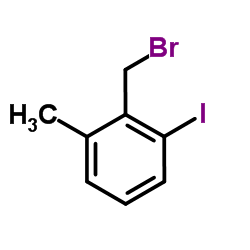 2-(Bromomethyl)-1-iodo-3-methylbenzene, alpha-Bromo-6-iodo-o-xylene结构式