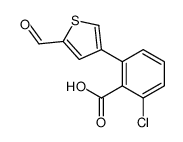 2-chloro-6-(5-formylthiophen-3-yl)benzoic acid结构式