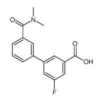 3-[3-(dimethylcarbamoyl)phenyl]-5-fluorobenzoic acid Structure