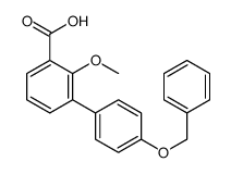 2-methoxy-3-(4-phenylmethoxyphenyl)benzoic acid Structure