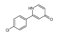 2-(4-chlorophenyl)-1H-pyridin-4-one结构式