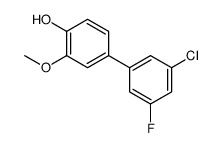4-(3-chloro-5-fluorophenyl)-2-methoxyphenol Structure