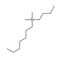 heptyl-(3-iodopropyl)-dimethylsilane Structure