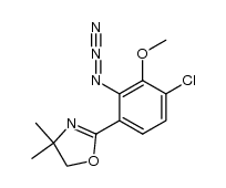 2-(2-azido-4-chloro-3-methoxyphenyl)-4,4-dimethyl-2-oxazoline结构式