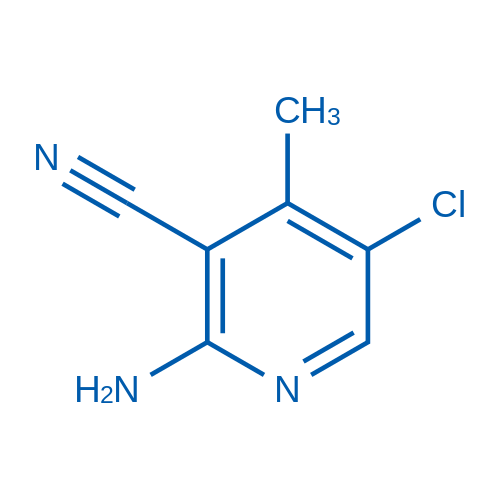 2-Amino-5-chloro-4-methylnicotinonitrile structure