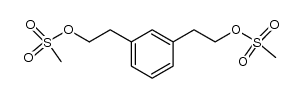1,3-phenylenebis(ethane-2,1-diyl) dimethanesulfonate Structure