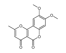 8,9-dimethoxy-2-methyl-pyrano[3,2-c]chromene-4,5-dione结构式