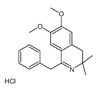 1-benzyl-6,7-dimethoxy-3,3-dimethyl-4H-isoquinoline,hydrochloride Structure