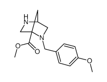 Racemic-(1R,4S)-methyl 2-(4-methoxybenzyl)-2,5-diazabicyclo[2.2.1]heptane-1-carboxylate Structure