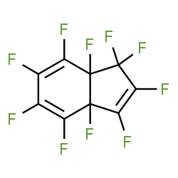 Decafluoro-3a,7a-dihydro-1H-indene structure