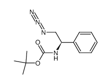 (R)-(N-tert-Butoxycarbonyl)-amino-2-azido-1-phenylethyl amine结构式
