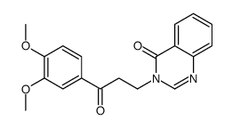 3-[3-(3,4-dimethoxyphenyl)-3-oxopropyl]quinazolin-4-one结构式