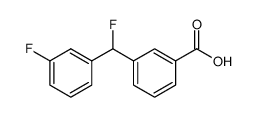 3-(氟(3-氟苯基)甲基)苯甲酸结构式
