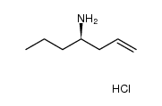 (R)-hept-1-en-4-amine hydrochloride结构式