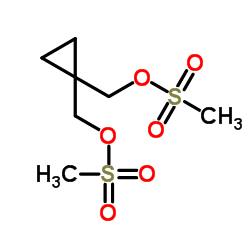 1,1-Cyclopropanedimethanol dimethanesulfonate结构式