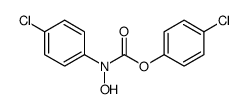 (4-chlorophenyl) N-(4-chlorophenyl)-N-hydroxycarbamate结构式