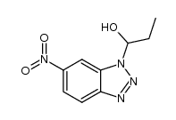 1-(6-nitro-1H-benzo[d][1,2,3]triazol-1-yl)propan-1-ol结构式