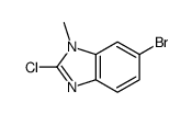 6-溴-2-氯-1-甲基-1H-苯并[d]咪唑结构式