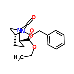 (2S,5R)-7-氧代-6-(苯基甲氧基)-1,6-二氮杂双环[3.2.1]辛烷-2-羧酸乙酯结构式
