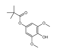 (4-hydroxy-3,5-dimethoxyphenyl) 2,2-dimethylpropanoate Structure