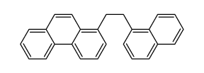 1-(1-naphthyl)-2-(1-phenanthryl)ethane Structure