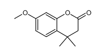 7-methoxy-4,4-dimethylchroman-2-one结构式